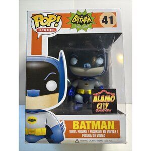 2013 Funko Pop Heroes Batman Adam West Metallic #41  Alamo City Comic Con + Free